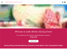 Tablet Screenshot of littlestitchessewing.com